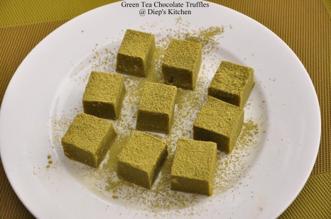 green tea truffles
